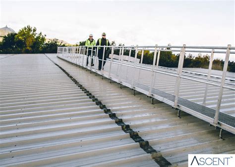 standing metal roof walkway